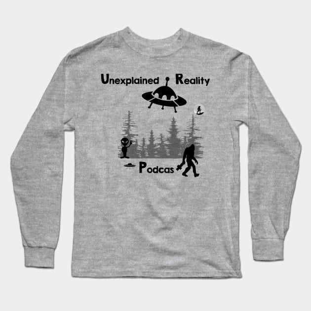 Unexplained Reality Podcast - Old School Long Sleeve T-Shirt by unexplained_reality